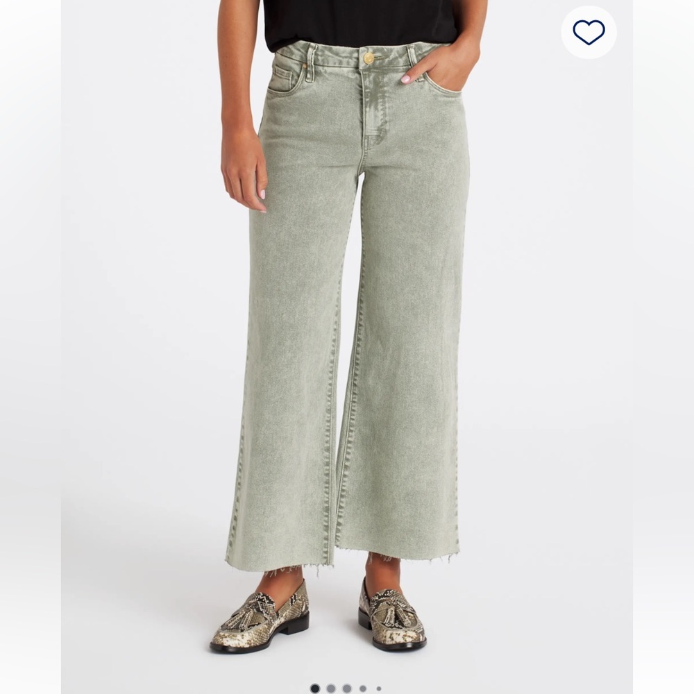Olive Wide Leg Jean